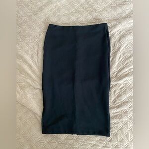 UNBRANDED Ribbed Pencil Skirt with Back Zipper detail